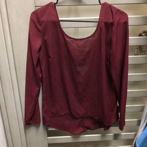 Burgundy blouse